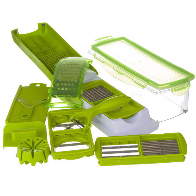 Терка Nicer Dicer PLUS овощерезка универсальная терка ручная овощерезка мультислайсер кухонная овощерезка — изображение 3
