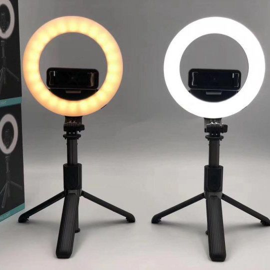 Монопод с кольцевой лампой 16 см (трипод, c bluetooth) L07 — изображение 8